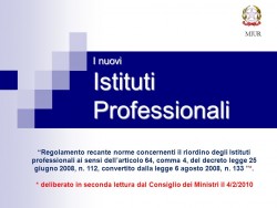 Istituti professionali in agonia  ItaliaOggi del 20/02/2018